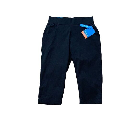 Columbia Women’s Active Fit Omni-Shield Pull-On Capri Pants Black Small NWT - Picture 1 of 11